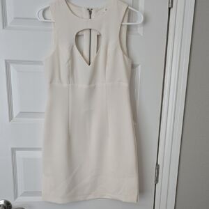 BCBGeneration Cream Backless Dress